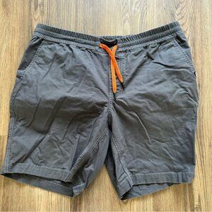 OR OUTDOOR RESEARCH The 8" Canvas Short Mens Large Elastic Waist Gray Hiking
